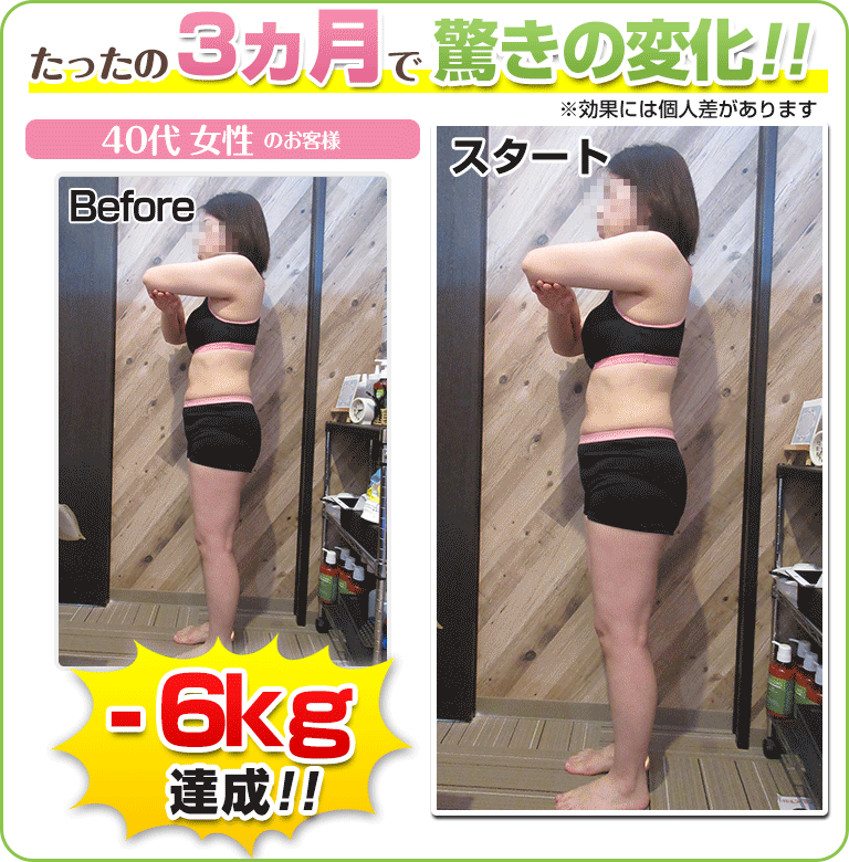 下関 ダイエットビフォーアフター