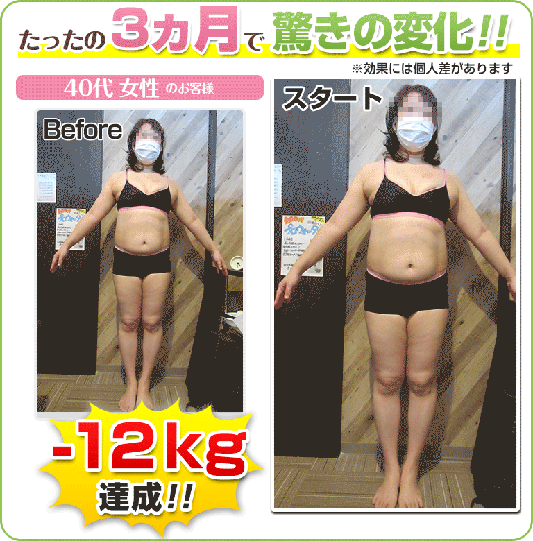 下関 ダイエットビフォーアフター