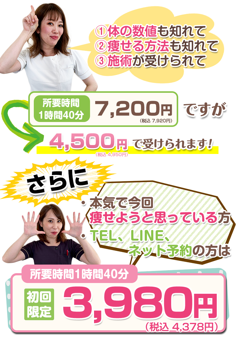 下関 ダイエットコース初回限定画像