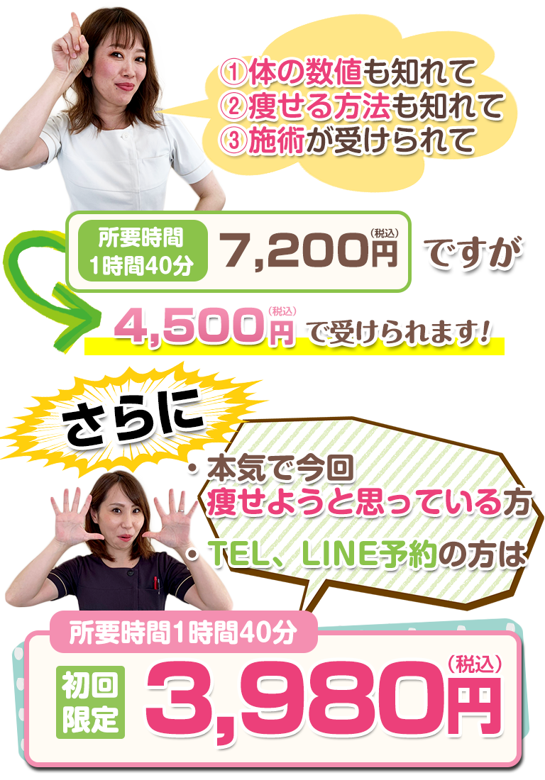 下関 ダイエットコース初回限定画像